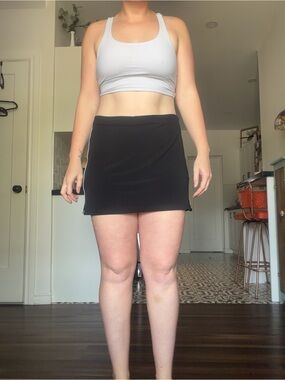 Vintage Y2K black Mini skort